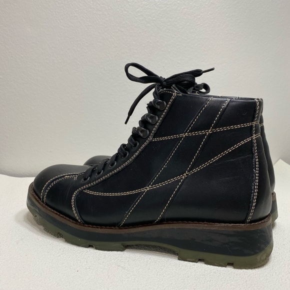 BACCO BUCCI MENS BLACK SHOES MULTI TRACTION DRESS SNEAKER Made In Italy Sz 8 - Picture 8 of 10